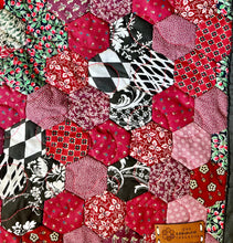Load image into Gallery viewer, Scarlet Snowflakes, A Finished Quilt