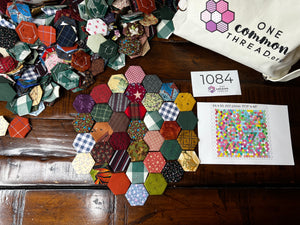 Yesterday, 1" hexagons 620 piece Comfort Quilt Kit