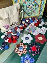 Load image into Gallery viewer, Sweet Land of Liberty, 1&quot; Hexagons 520 piece Comfort Quilt Kit