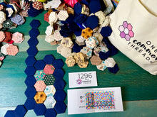 Load image into Gallery viewer, Blessed, 1&quot; Hexagon Table Runner Kit or Comfort Quilt kit, 620 pieces