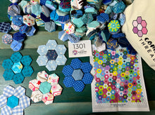 Load image into Gallery viewer, California Dreamin&#39;,  1&quot; Hexagons Throw Quilt Kit, 950 pieces
