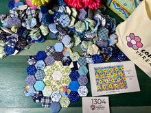 Load image into Gallery viewer, Sky Blue, 1&quot; Hexagon Comfort Quilt Kit, 620 pieces