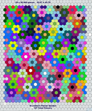 Load image into Gallery viewer, Be Wild and Cherry,  1&quot; hexagons Throw Quilt Kit, 840 pieces