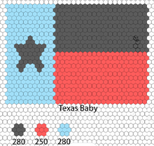 Load image into Gallery viewer, Texas Baby, 1&quot; Hexagons 850 piece, Throw Quilt Kit
